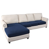 baratos Capa para assento de Sofá &amp; Apoios de Braços-Capas de sofá seccionais, capas de sofá em forma de l antiderrapantes elásticas, capas de almofada de assento de sofá separadas, capa de chaise-longue para sofá secional esquerdo/direito de 2/3