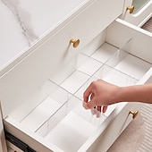 economico Organizzazione spazi-divisore trasparente per cassetti per la casa, calzini per biancheria intima, divisore retrattile, divisore multifunzionale per riporre e finire
