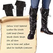 levne obuv-Retro Středověké Renesanční Kamaše Návleky na boty Pirát Viking Křižák Unisex Keltské Pirát Královský předvečer Všech svatých Karneval LARP Dospělé Návleky na nohy