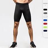 お買い得  メンズアクティブショーツ-男性用 スウェットショーツ ショーツ お出かけ 週末 ランニング カジュアルスーツ 平織り 膝丈 体操服 アクティブウェア ブラック ホワイト