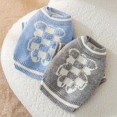 halpa Neulepuserot-Koirat Kissat Neulepaidat Jumpperi Muoti söpö tyyli Talvi Lämmin Hengittävä Pehmeä Pestävä Mukava ulko- Rento / arki Koiran vaatteet for Bichon Frise Pomeranian Pienelle lemmikille papillon Small
