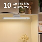 abordables electrodomésticos-Luz de lectura magnética LED recargable, lámpara de escritorio 3 modos de color atenuación continua protección para los ojos control remoto lámpara de mesa atenuación táctil dormitorio dormitorio luz