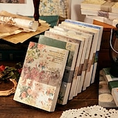 economico forniture per arte e pittura-100 fogli di adesivi artistici floreali con background culturale retrò - perfetti per progetti fai da te