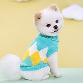 olcso Pulóverek-Kutyák Macskák Pulóverek Jumper aranyos stílus Alkalmi Tél Meleg Légáteresztő Mekano Mosható Kényelmes Szabadtéri Alkalmi / Napi Kutyaruházat for bichon frisé Pomerániai törpespitz Kölyök kisállat