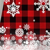  Meisjes 3D Ruitjes Sneeuwvlok  Sneeuwvlokjurk Jurk met ruches Lange mouw 3D-afdrukken Herfst Winter Vakantie Sport & Outdoor Dagelijks leuke Style Casual Mooi Kinderen 3-12 jaar Casual jurk A lijn