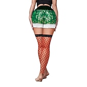 preiswerte Weihnachtskostüme für Erwachsene-Weihnachtsmann Leggins Jogginghosen Damen Weihnachten Heiligabend Weihnachten Erwachsene Weihnachten Silvester Hosen