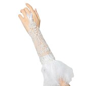 billige Tilbehør og mer-armbånd fjær blonder lange hansker håndledd mansjetter armbånd punk &amp;amp; gotisk steampunk legering for disco cosplay karneval kvinners kostyme smykker mote smykker