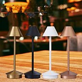 abordables Lampes de table-Lampe de table rechargeable led tactile veilleuse de bureau lampe de lecture sans fil pour restaurant hôtel bar chambre lampe de bureau