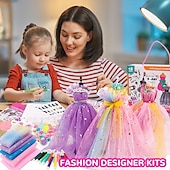 levne Sady panenek princezen-design dětského oblečení šicí sada pro dívky 6-12 let osvícení kutilství ruční výroba kreativní výroba dětského oblečení hraček