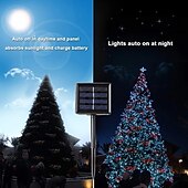 economico Striscie luci ad energia solare-luci solari per esterni – luci fatate in filo di rame impermeabili, 8 modalità, alimentate ad energia solare per patio esterno, cortile, alberi, decorazioni natalizie, per matrimoni e feste in campeggio