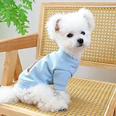 baratos Roupas e Acessórios para Cães-Cachorros Gatos Moletom Esporte &amp; lazer Casual Diário Inverno Quente Respirável Macio Lavável Confortável Ao ar livre Casual / Diário Roupas para cães for Bichon Frise Pomerânia Animais de Pequeno