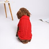 tanie Swetry-Psy Koty Sweter Zabytkowe Codzienny Zima Oddychający Miękka Zmywalny Wygodny Na zewnątrz Codzienne Ubranka dla psów for Bichon frise Szpic miniaturowy szczeniaków i młodych kotów Motyl Small