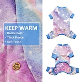 abordables Pijama-Perros Gatos Pijamas Moda Dulce Invierno Templado Transpirable Suave Lavable Cómodo Navidad Víspera de Todos los Santos Exterior Cama Casual Diario Ropa para perros for Bichón Frisé Pomerania Animal