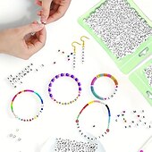 preiswerte Perlenherstellungsset-800 Stück Buchstabenperlen in 28 Stilen, bunte Perlen mit lächelndem Gesicht, Herzperlen-Set für DIY-Armbänder, Halsketten, Ohrringe, Kunsthandwerk, Kleinunternehmen, Schmuckherstellungsbedarf