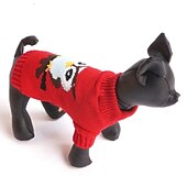 halpa Neulepuserot-Koirat Kissat Neulepaidat Jumpperi Juhla Sarjakuva Talvi Hengittävä Pehmeä Pestävä Mukava ulko- Rento / arki Koiran vaatteet for Bichon Frise Pomeranian Pienelle lemmikille papillon Small
