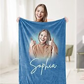 billige Personlige gaver-Egendefinerte tepper med bilder personlige gave til par tilpasset bildeteppe jeg elsker deg gaver bursdagsgave til kone mann kjæreste