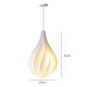 economico Luci a sospensione-lampada a sospensione a forma di bocciolo danese paralume in acrilico lampada a sospensione lunghezza 20*35 cm/25*42 cm altezza pendente a led può essere utilizzato per cucina isola camera da letto