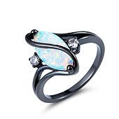 levne Prsteny-Prsten Párty Klasika Černá Modrá Chrome Drahocenný Přizpůsobeno stylové 1ks