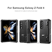 Недорогие Чехлы для Samsung-Чехол для телефона прочный защитный чехол Armor для Samsung Galaxy Z Fold 5 4 3 полностью обвязывающий прочный защитный Flip чехол с встроенной подставкой защитой экрана держателем для S Pen защита