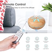 cheap Humidifiers &amp; Dehumidifiers-Large Capacity Wooden Essential Oil Diffuser with Remote - Ultrasonic Humidifier for Home and Office - Aroma Diffuser for Air Freshener and Humidification