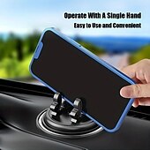 tanie Uchwyty samochodowe-Uniwersalny uchwyt samochodowy na telefon, obracany o 360 stopni, bezpiecznie utrzymuje wszystkie smartfony kompatybilne z iPhone&#039;ami &amp; telefony z Androidem