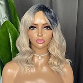 abordables Perruques de qualité supérieure-Perruque ample ondulée mixte brune naturelle bouclée, tissage synthétique résistant à la chaleur, perruques complètes pour femmes
