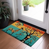preiswerte Fußmatten-Baum des Lebens, Giraffe, Fußmatte, Fußmatten, waschbare Teppiche, Küchenmatte, rutschfester, ölbeständiger Teppich, Innen- und Außenmatte, Schlafzimmer-Dekoration, Badezimmermatte, Eingangsteppich