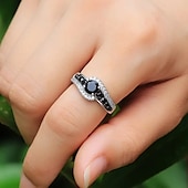 billige Ringer-Mænd Bandring Bryllup geometriske Svart Kobber Personalisert Stilfull Kunstnerisk 1 stk