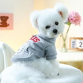 baratos Roupas e Acessórios para Cães-Cachorros Gatos Moletom Esporte &amp; lazer Casual Inverno Respirável Macio Lavável Confortável Ao ar livre Casual / Diário Roupas para cães for Bichon Frise Pomerânia Animais de Pequeno Porte Borboleta