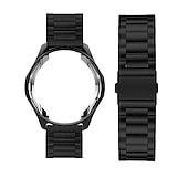 cheap Samsung Watch Bands-Watch Band for Samsung Galaxy Watch 6 5 4 40/44mm Watch 6 Classic 43/47mm Watch 5 Pro 45mm Watch 4 Classic 42/46mm 3 41mm Stainless Steel Replacement  Strap with Case Sport Band Wristband