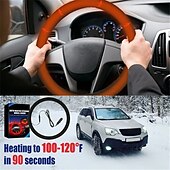 levne Potahy na volant-12v auto vyhřívání elektrické kryty vysoce kvalitní univerzální 38cm kryt řízení auto zapalovač zástrčka vyhřívané topení teplejší zimní