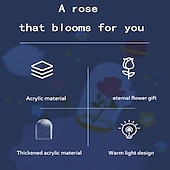cheap Gifts-Rose Flower Gifts for Women,Mothers Day Flowers Gifts for Mom Wife from Daughter Son Husband,Birthday Gifts for Women Best Friend Her Girlfriend,Glass Rose Grandma Mom Gifts for Mothers Day