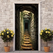  vinobraní kamenné schody kryty dveří tapety dveřní záclona dekorace pozadí dveřní banner pro přední dveře statek dovolená party výzdoba zásoby