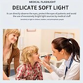 cheap Flashlights-MINI Medical Penlight Type-c USB Charging Built-in Battery Medical Flashlight Portable Medical Pen Lamp XPG LED