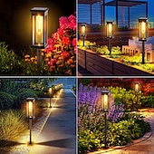 Χαμηλού Κόστους Διαδρομές και φανάρια-1 τεμ 3 W Ηλιακά Φώτα LED Ηλιακή Τροφοδότηση Αδιάβροχη Διακοσμητικό Θερμό Λευκό 1.2 V Εξωτερικός Φωτισμός Αυλή Κήπος 1 LED χάντρες Χριστούγεννα Πρωτοχρονιά