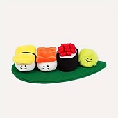 cheap Dog Toys-1pc Durable Sushi Design Pet Toy for Grinding Teeth Squeaking and Food Leaking - Interactive Chew Toy for Dogs