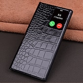 Χαμηλού Κόστους Samsung Θήκη-Θήκη τηλεφώνου για Samsung Galaxy S23 Ultra S22 Ultra αναδιπλούμενη θήκη αυτόματης αναγνώρισης ύπνου μαγνητική θερμή γνήσιο δέρμα