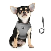 お買い得  犬用首輪＆ハーネス＆リード-犬用 猫用 ライトアップハーネス リーシュの実行 トレーニングリーシュ 反射 携帯用 高通気性 アウトドア ウォーキング ソリッド