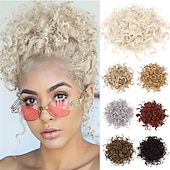 abordables Coletas-Correa Coletas Mujer / Suave / Clásico Pelo sintético Pedazo de cabello La extensión del pelo Rizado Media Fiesta / Noche / Ropa Cotidiana / Vacaciones