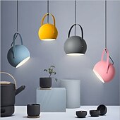 economico Luci a sospensione-lampada a sospensione in stile moderno, lampadario a testa singola con vite e27, paralume in alluminio artistico con personalità creativa, apparecchi di illuminazione per la decorazione del soggiorno