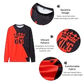 preiswerte Herren 3D Sweatshirt Sets-Herren Grafik Spleißen 2St 3D Sweatshirt-Sets Trainingsanzug Langarm Lange Hosen Rundhalsausschnitt Streetwear Sportbekleidung Basic Sport &amp; Outdoor Lässig Sport Druck Frühling Herbst Schwarz und