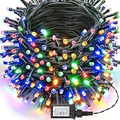 cheap Plug String Lights-LED Fairy Lights Plug in, Waterproof String Lights Outdoor &amp; Indoor With 8 Modes, Xmas Tree Lights Plug In for Holiday Party Wedding Decoration