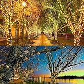 cheap Plug String Lights-LED Fairy Lights Plug in, Waterproof String Lights Outdoor &amp; Indoor With 8 Modes, Xmas Tree Lights Plug In for Holiday Party Wedding Decoration