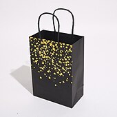 cheap Event &amp; Party Supplies-12PCS Bronzing Love Heart Printed Paper Bags Gift Packaging Bag