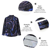 tanie Wzór 3D-Męskie Koszula Zapinana na guziki koszula Długi rękaw Moda Designerskie Codzienny Codzienny Święto Wyjściowe Wiosna i lato Wieczorne Druk 3D Przycisk w dół Czarny / Czerwony Czarny / Biały Żółty