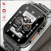 お買い得  スマートウォッチ-iMosi A70 スマートウォッチ 1.96 インチ スマート·ウォッチ ブルートゥース 歩数計 着信通知 アクティビティトラッカー と互換性があります Android iOS 女性 男性 ハンドフリーコール 防水 メディアコントロール IP68 42mmウォッチケース