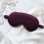 baratos Desgaste em casa-máscara de olhos de cetim luxuosa com tira elástica para dormir, cobertura para dormir nos olhos, bloqueia a luz e reduz os olhos inchados