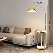 cheap LED Floor Lamp-Curved Floor Lamp for Living Room, Modern Farmhouse Industrial Standing Lamp, Black Tall Lamp with Metal Shade, Suitable for Bedroom Office Sofa, Bulb Included, 360° Rotatable Arm 110-240V