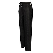 billiga Botten-Prins Vampyr Retro / vintage Punk och gotiskt Medeltida kostymer Renässans Steampunk Byxa Långbyxor Hög midja Herr Jacquard Kostym Årgång Cosplay Lång längd Byxor Halloween