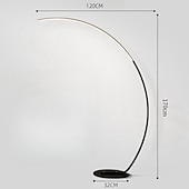 economico lampada da terra a led-Lampada da terra Multi-tonalità / Lampade ambientali / Decorazione di nozze di Natale Contemporaneo moderno / Tradizionale / Classico Per Sala studio / Ufficio / Giardino Alluminio AC100-240V Nero